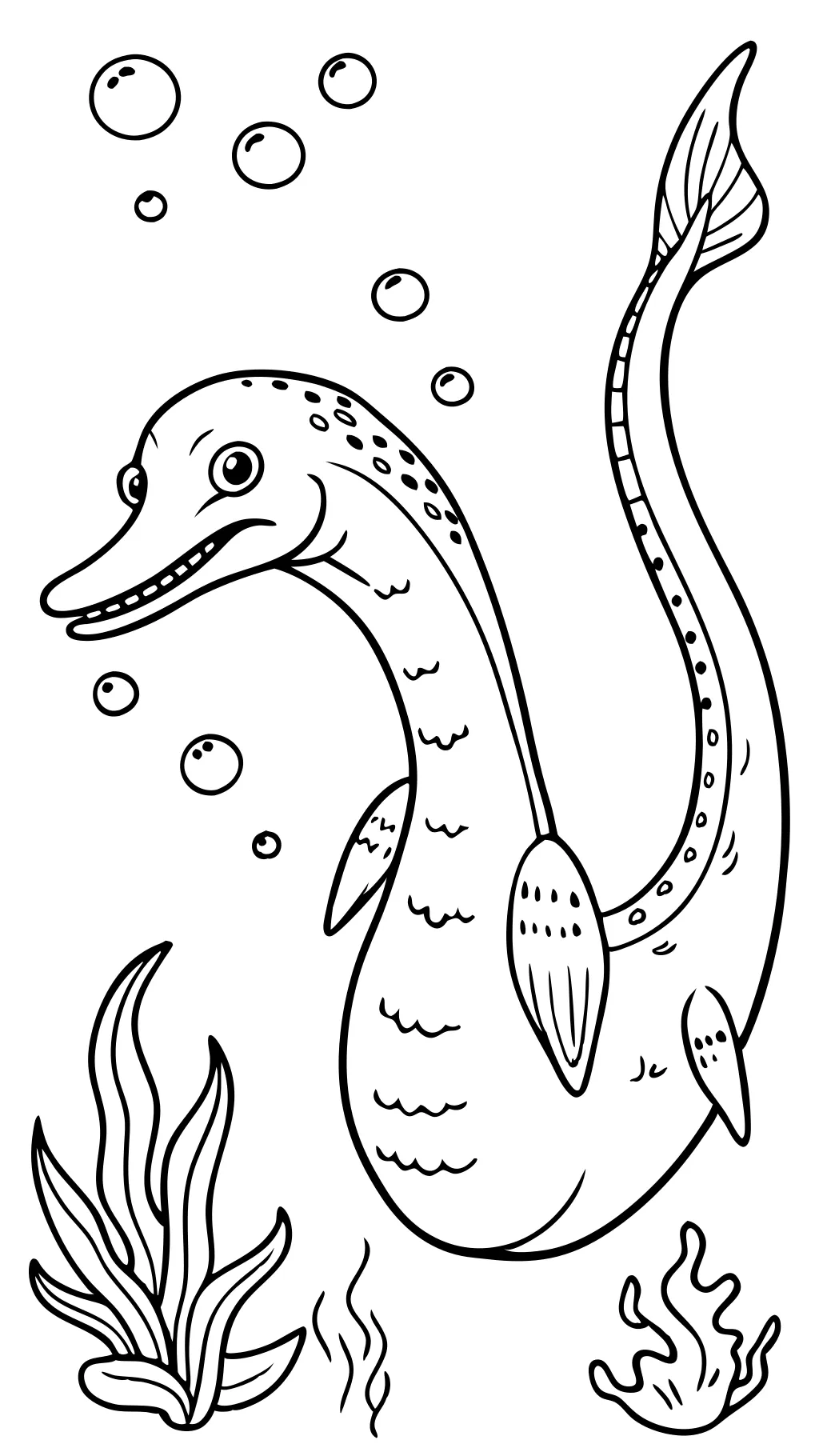 plesiosaur coloring page